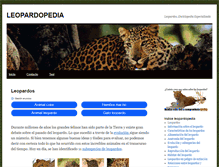 Tablet Screenshot of leopardopedia.com